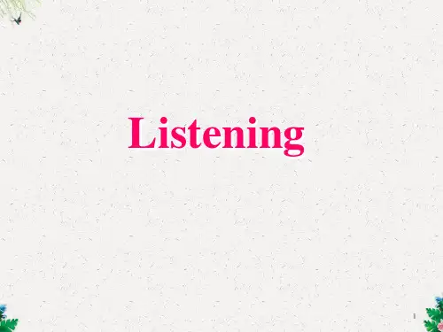 新人教必修二 Unit 5 Music-Listening[课件]
