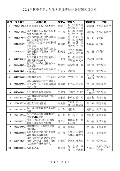吉林大学创新计划