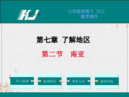 湘教版七年级地理下册课件-南亚