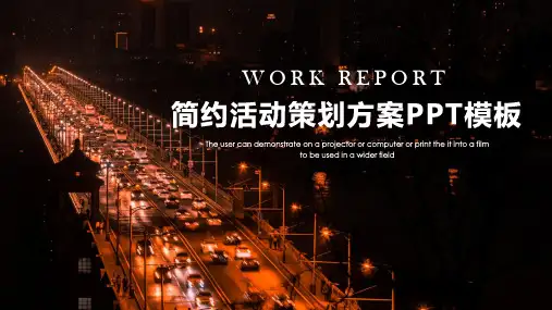 简约活动策划方案PPT模板
