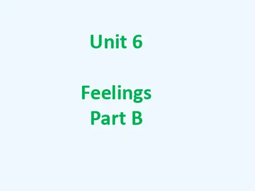芒康县三小五年级英语下册Unit6FeelingsPartB课件1闽教版三起4