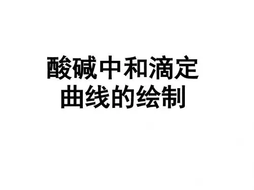 高二化学酸碱滴定曲线的绘制(中学课件201908)