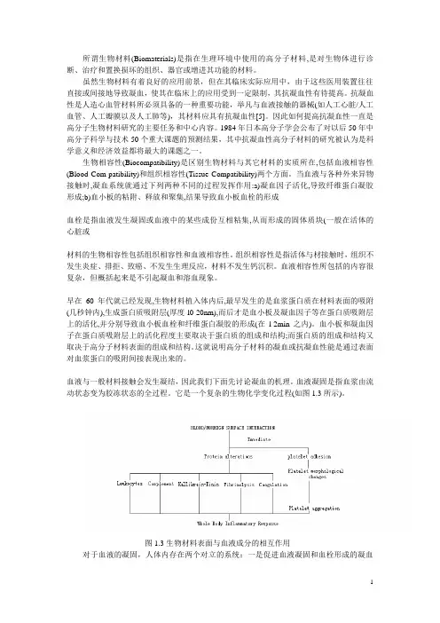 血液接触材料