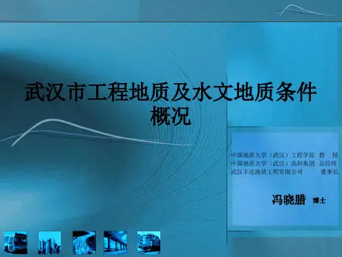武汉工程地质及水文地质条件概况