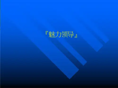 魅力领导培训课件