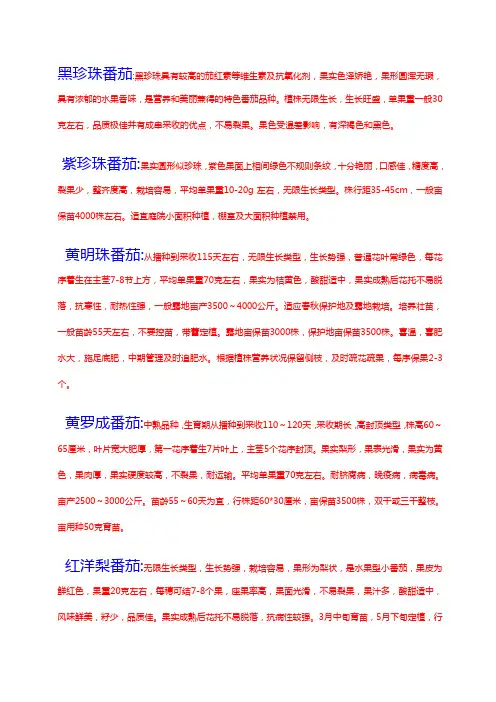 樱桃西红柿