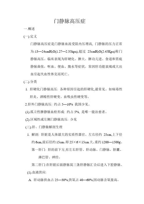门静脉高压症
