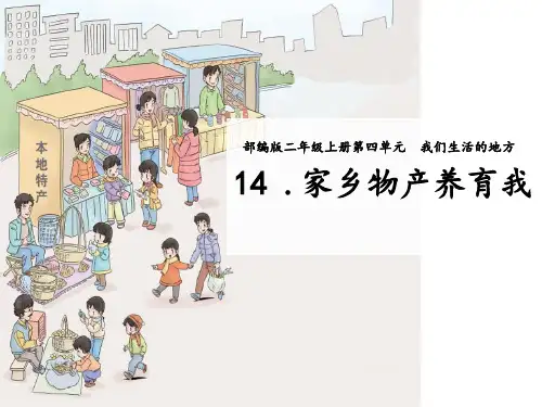 部编版《道德与法治》二年级上册第14课《家乡物产养育我》精美课件(共50张PPT)