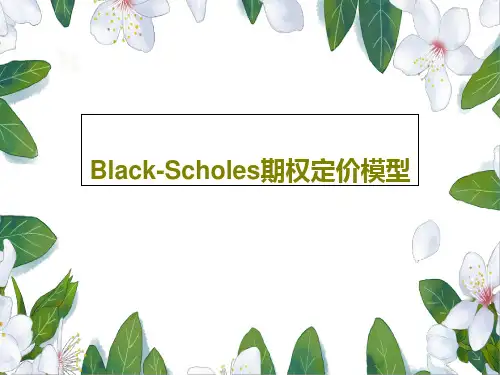 Black-Scholes期权定价模型46页PPT