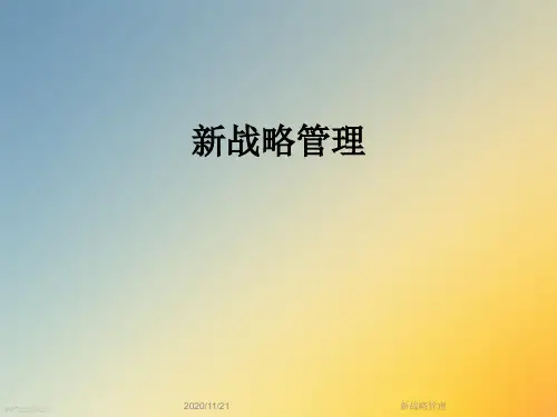 新战略管理