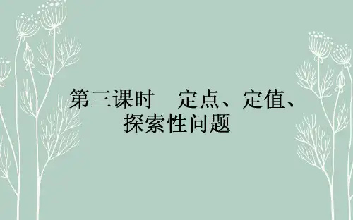 高考数学  一轮复习课件：第8章 解析几何8.8.3