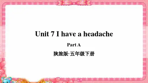 陕旅版五年级英语下册第七单元全套精编课件Unit 7