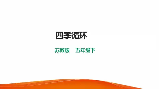 五年级科学下册《四季循环》课件