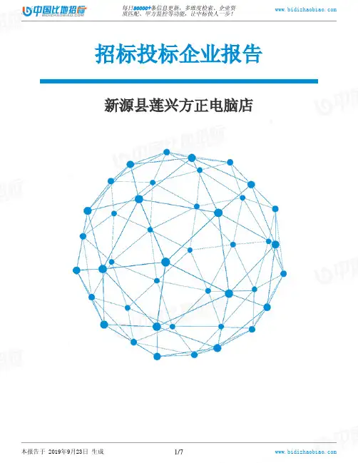 新源县莲兴方正电脑店_中标190923