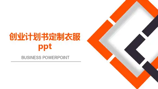 创业计划书定制衣服ppt