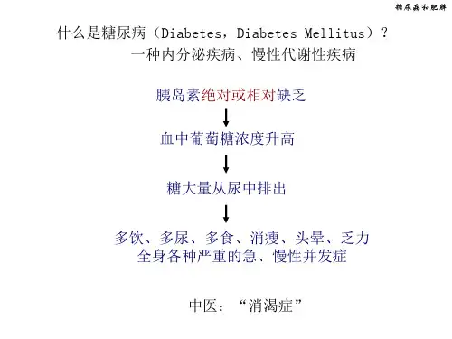 糖尿病的病理生理及其护理课件