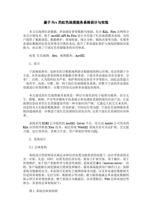 基于flex的红色地图服务系统设计与实现