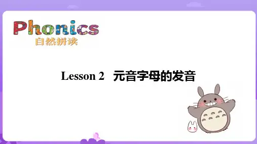 【语音专项】Lesson 2 自然拼读课件 元音的两种发音(全国通用版)