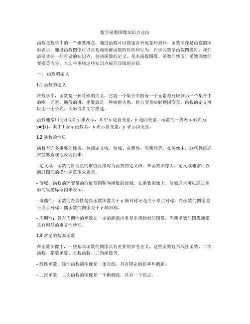 数学函数图像知识点总结