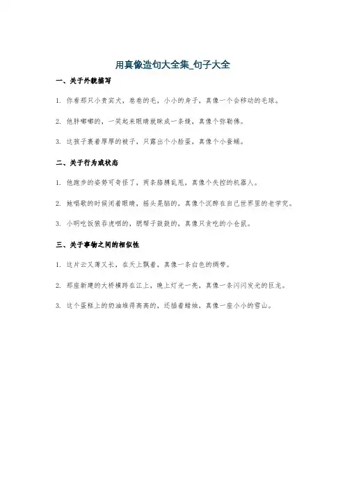 用真像造句大全集_句子大全