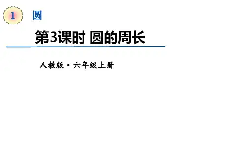 人教版数学六年级上册5.2圆的周长课件(27张ppt)
