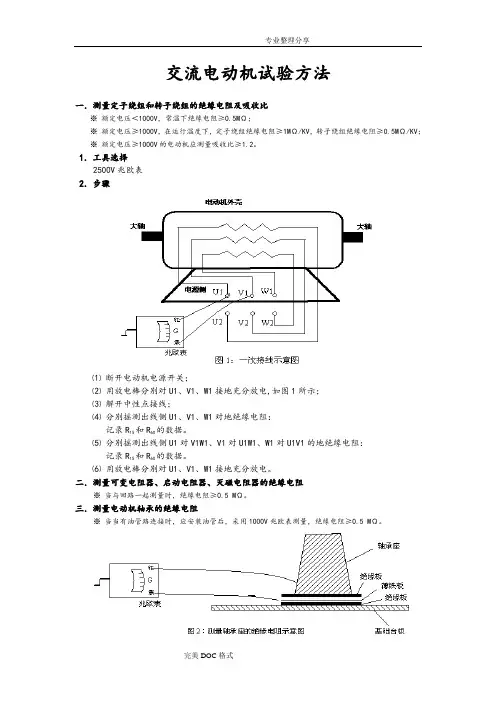 高压交流电动机试验方法
