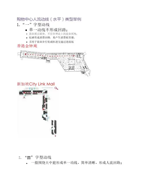 购物中心动线类型分析