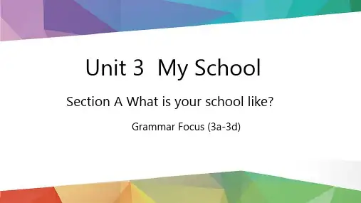 新教材人教版七年级上册英语Unit 3 Lesson 3 Grammar Focus (GF-3d)