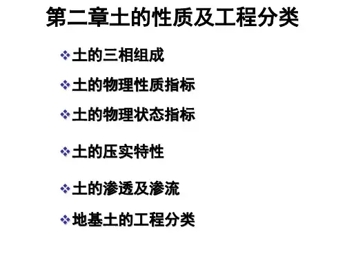 土力学地基基础课件21第二章土的性质及工程分类