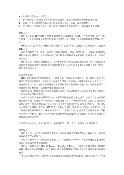 工业设计史