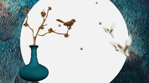 创意复古中国风PPT模板中式传统文化文艺水墨古风民族风禅意课件 (43)