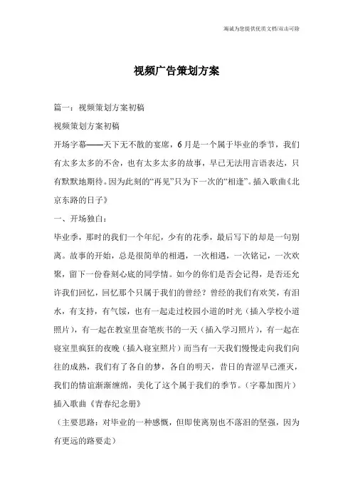 视频广告策划方案_0