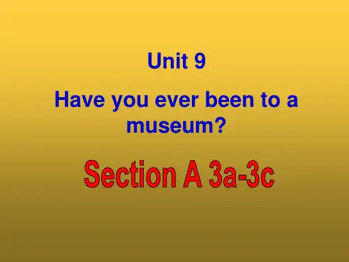 人教版初中英语 八年级下册第九单元Section A 3a—3c课件