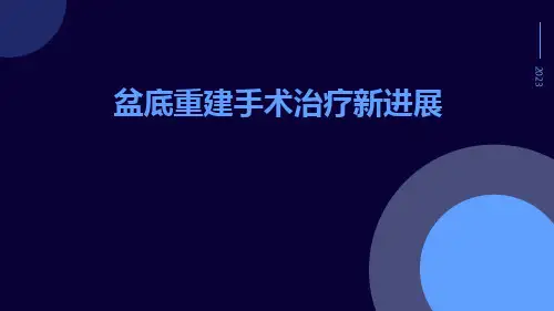 盆底重建手术治疗新进展