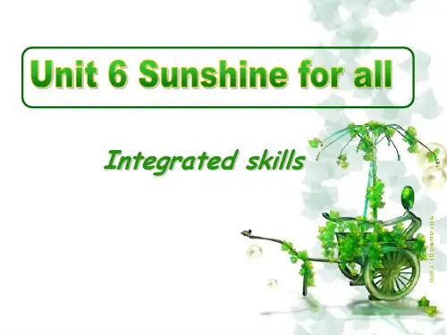 2023年牛津译林版八年级英语下册Unit 6 integrated skills课课件