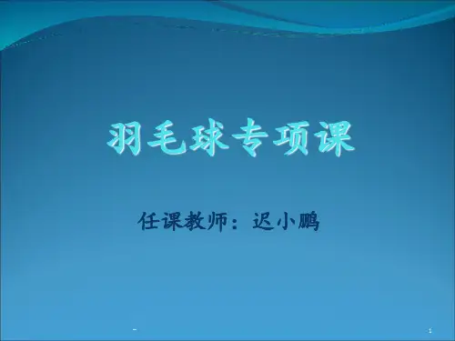 羽毛球专项课PPT课件