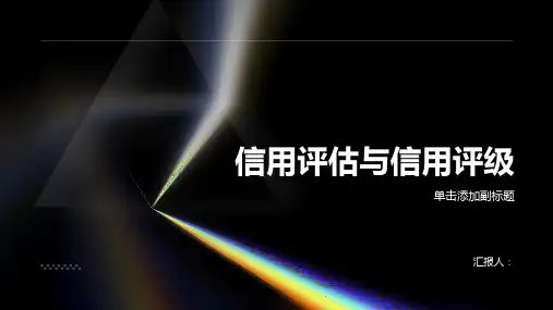 信用评估与信用评级