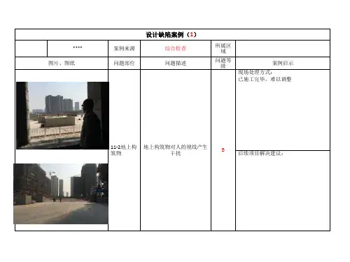 民用住宅设计缺陷案例74p精品PPT课件