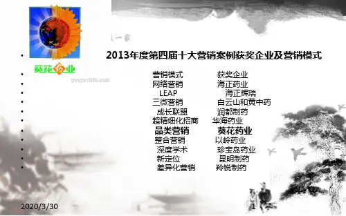 葵花药业 PPT课件
