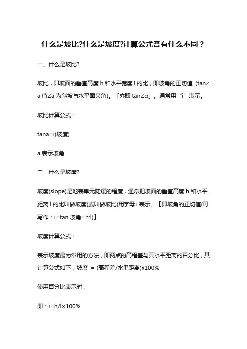 建筑工程项目工地建设造价管理与招投标管理新人入门提升培训知识内容之坡比与坡度的区别及对应计算公式
