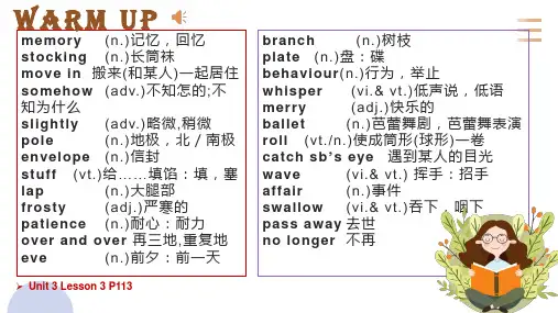 Unit+3+Lesson+3+词汇学习高中英语北师大版(2019)必修第一册