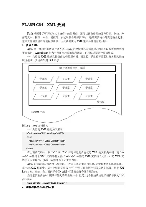FLASH CS4  XML数据