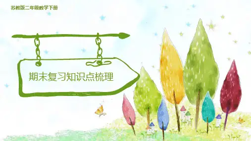 苏教版二年级数学下册期末复习知识点