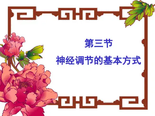 人教版 七年级下册 生物 第四单元 第六章 第三节 神经调节的基本方式 课件