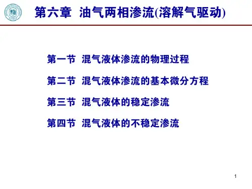 第6章 油气两相渗流(溶解气驱动)
