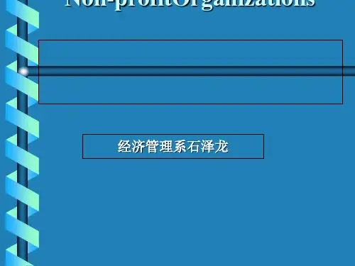 政府与非营利组织会计基本理论和方法(PPT 48张)