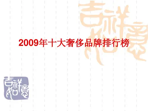 2009世界十大时尚品牌