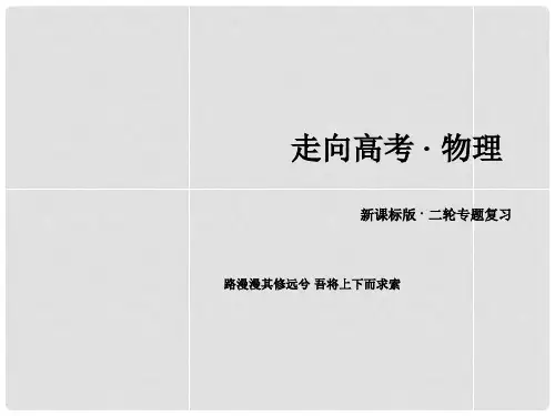高三物理二轮复习 专题4电场和磁场课件