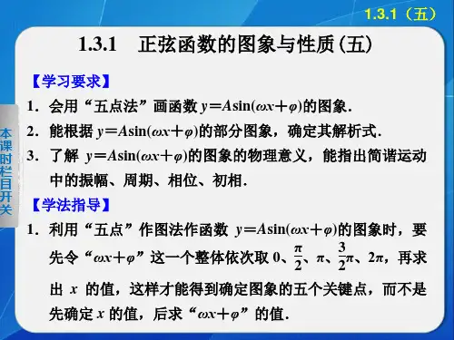 第一章 1.3.1正弦函数的图象与性质(五)