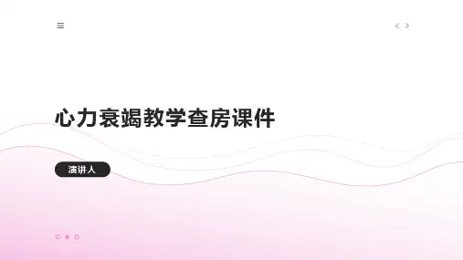 心力衰竭教学查房课件